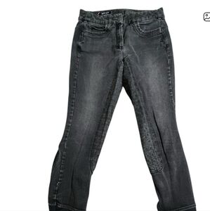 Ariat Womens 28 Faded Black Skinny Fit Equestrian Mid Rise Jeans